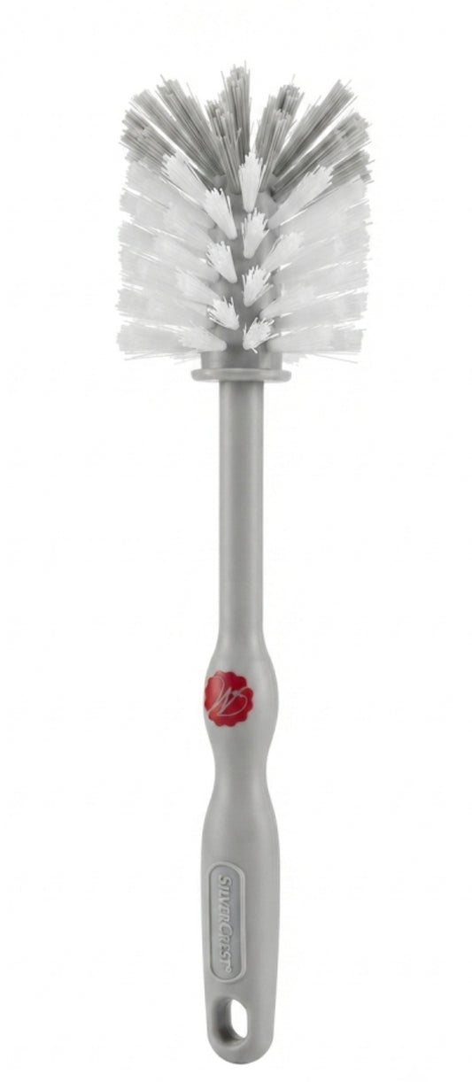 SilverCrest Durable Kitchen Dish Brush with Ergonomic Grey Handle & Hanging Loop
