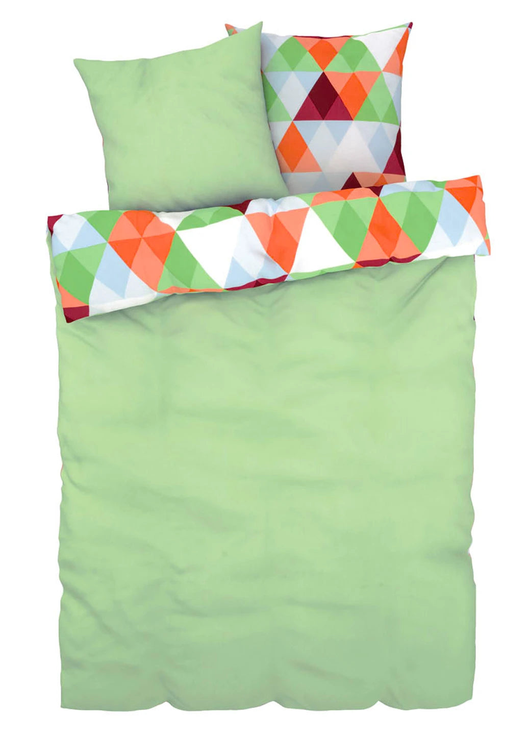 Livarno Home Reversible Geometric Duvet Set (Multicolor / Extra Length)