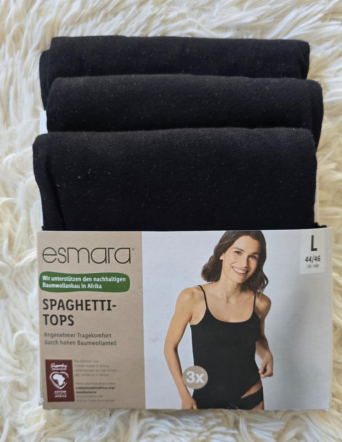 ESMARA Women’s tops with spaghetti straps, 3 pieces
