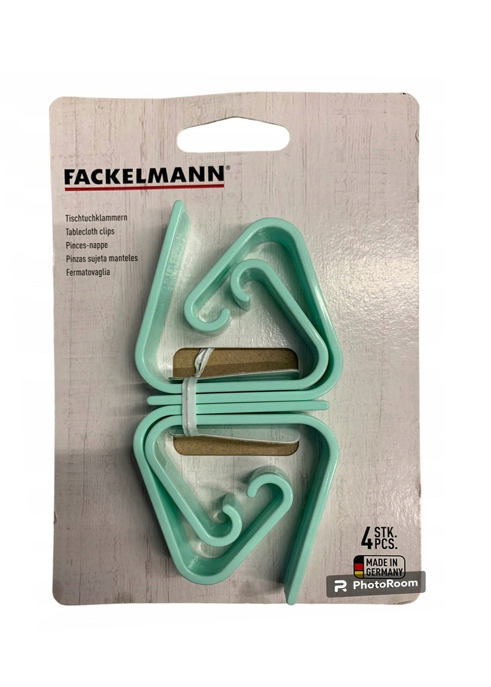 Fackelmann® tablecloth clips 4 pieces