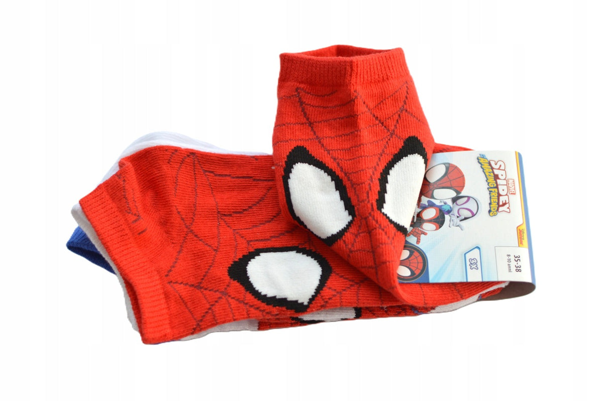Marvel kids trainer socks (spider man)