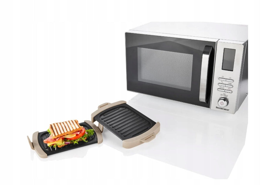Livarno home® 2-piece microwave grill plate
