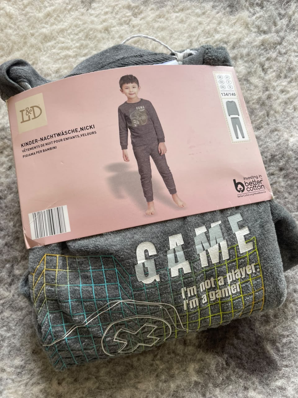 Lily & Dan Boys’ velour Pajama Set, 2 pcs