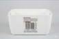 JES Collection® Minimalist Plastic Storage Basket with Cut-Out Handles | Desk & Home Organizer