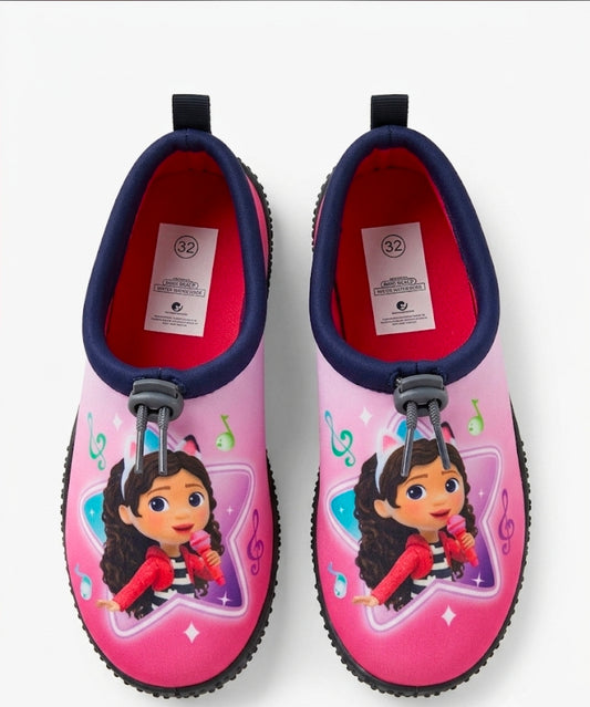 Kids' Character Print Water Shoes – Pink Music & Star Design