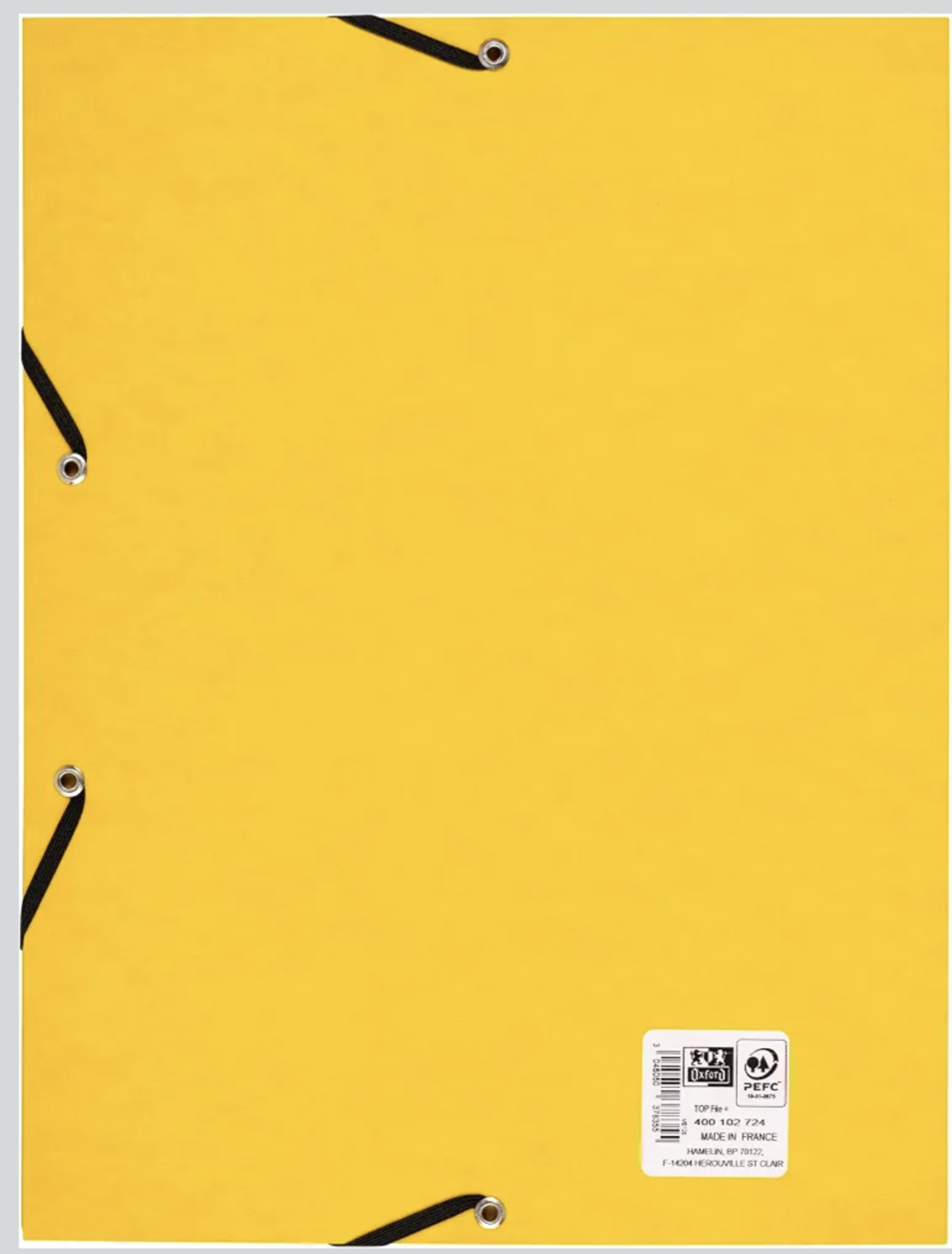 ملف أوراق A4 من Oxford Top File+ – أصفر فاقع