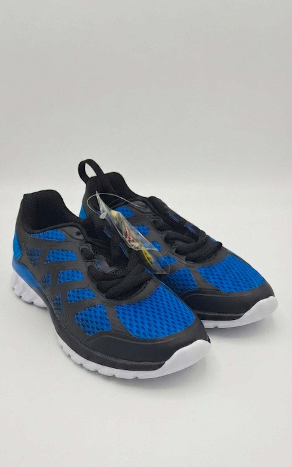 Kids' Lightweight Athletic Trainers – Blue & Black Performance Sneakers
