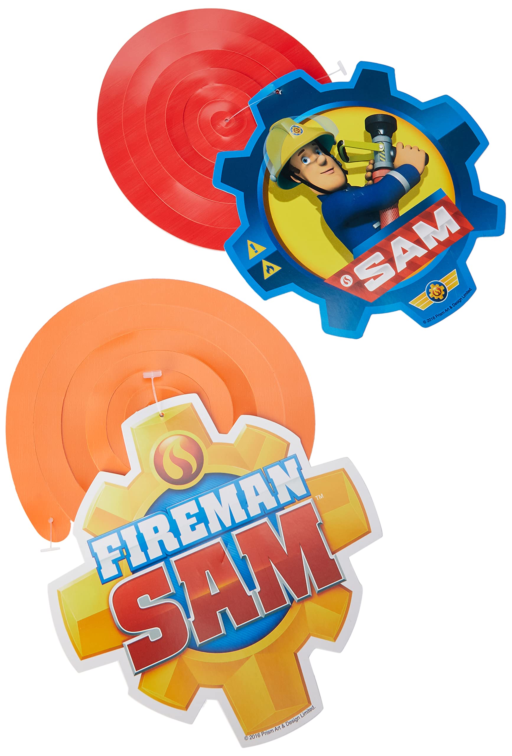 Set of 6 Fireman Sam Hanging Decorations