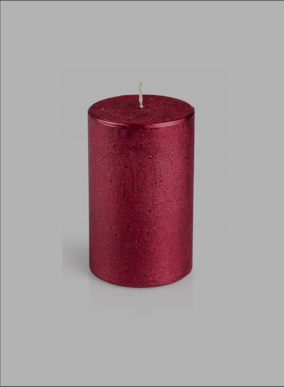 Decorative pearl cylinder candle, 10 cm, 6.8 cm, burning time approx. 36 h