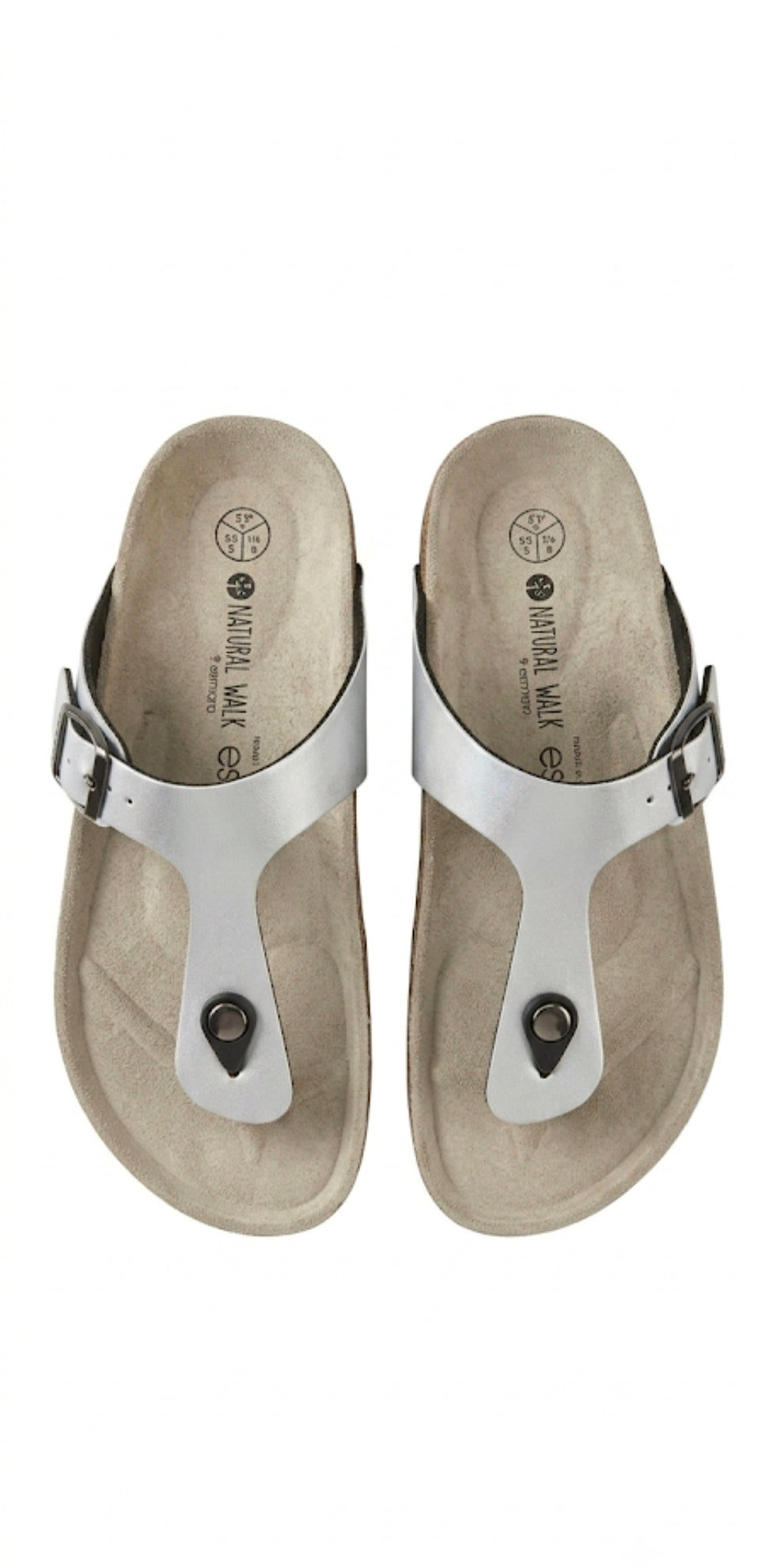 Esmara® Women's Leather Slippers (Silver)