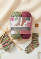 Crelando "Anika" 4-Ply Sock Yarn – Premium Jacquard Color Blend (2 x 100g)
