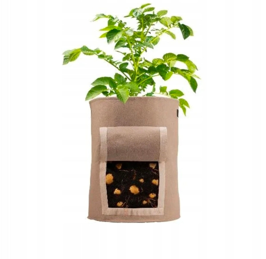 Beige Potato Planting Bags (Set of 2)