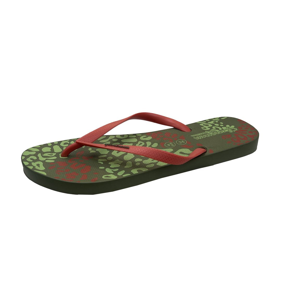 Copacabana® women's flip flops (Green/Orange)