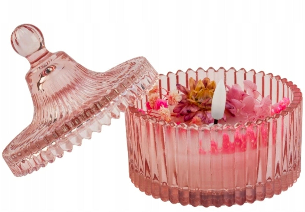 Wax Led Candle (pink)