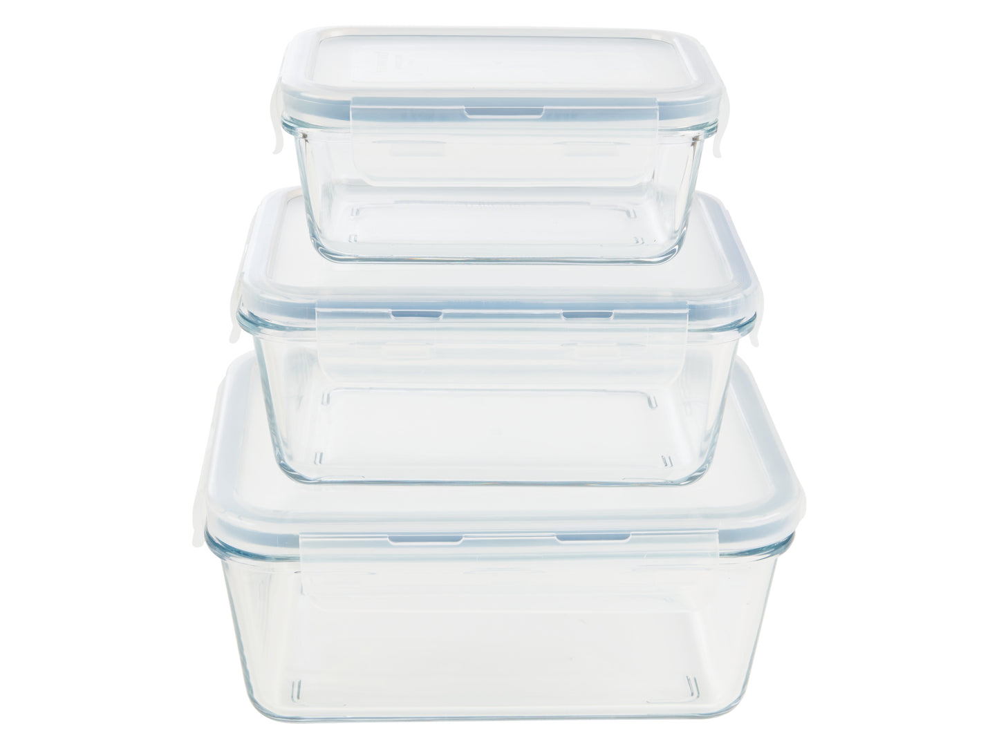 LIVARNO® home Premium glass food storage (rectangular shape)