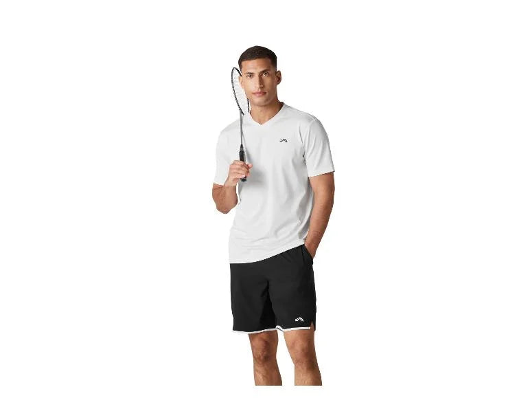 Crivit men's shorts sleeve sports top (white)