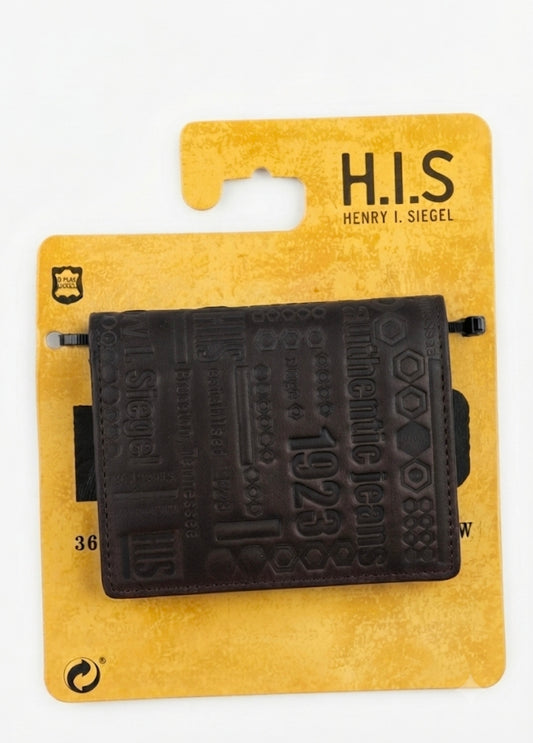H.I.S Henry I. Siegel Authentic Black Leather Wallet – Vintage-Inspired Heritage Design
