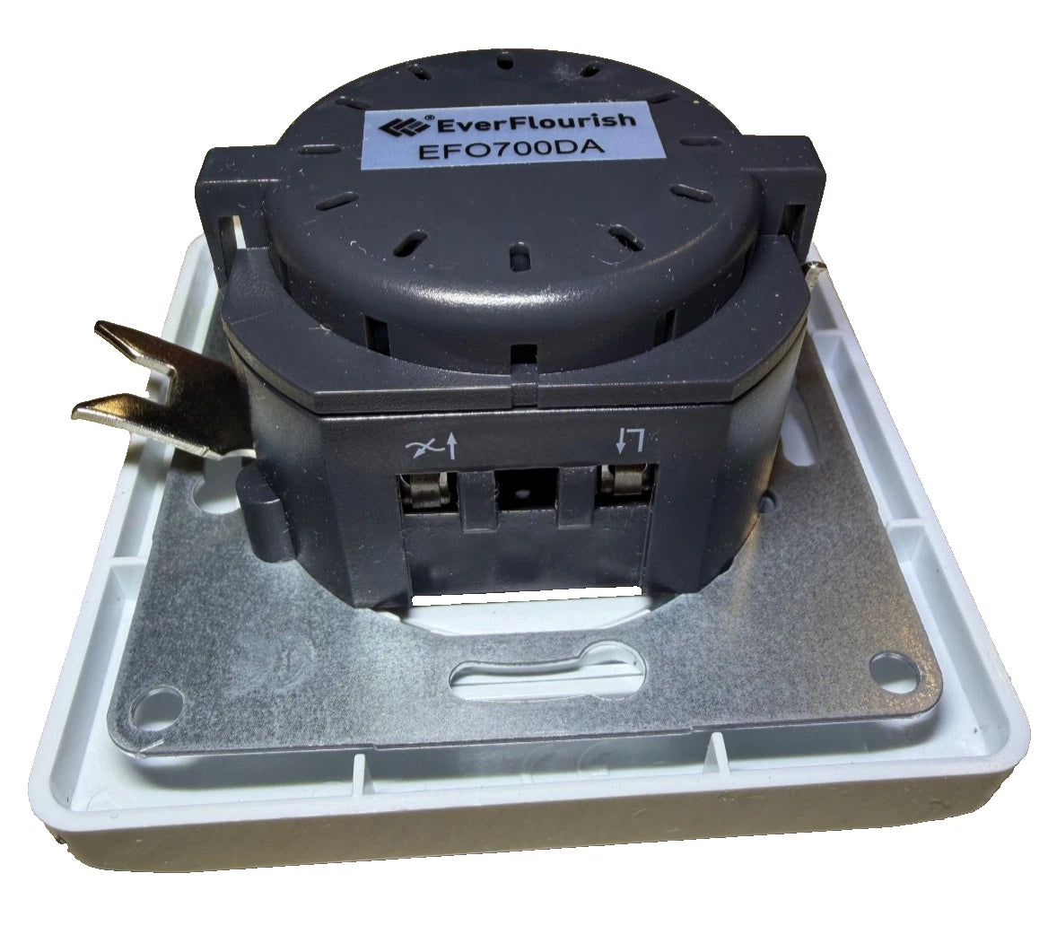 Powerfix White Light Switch/Dimmer with Frame