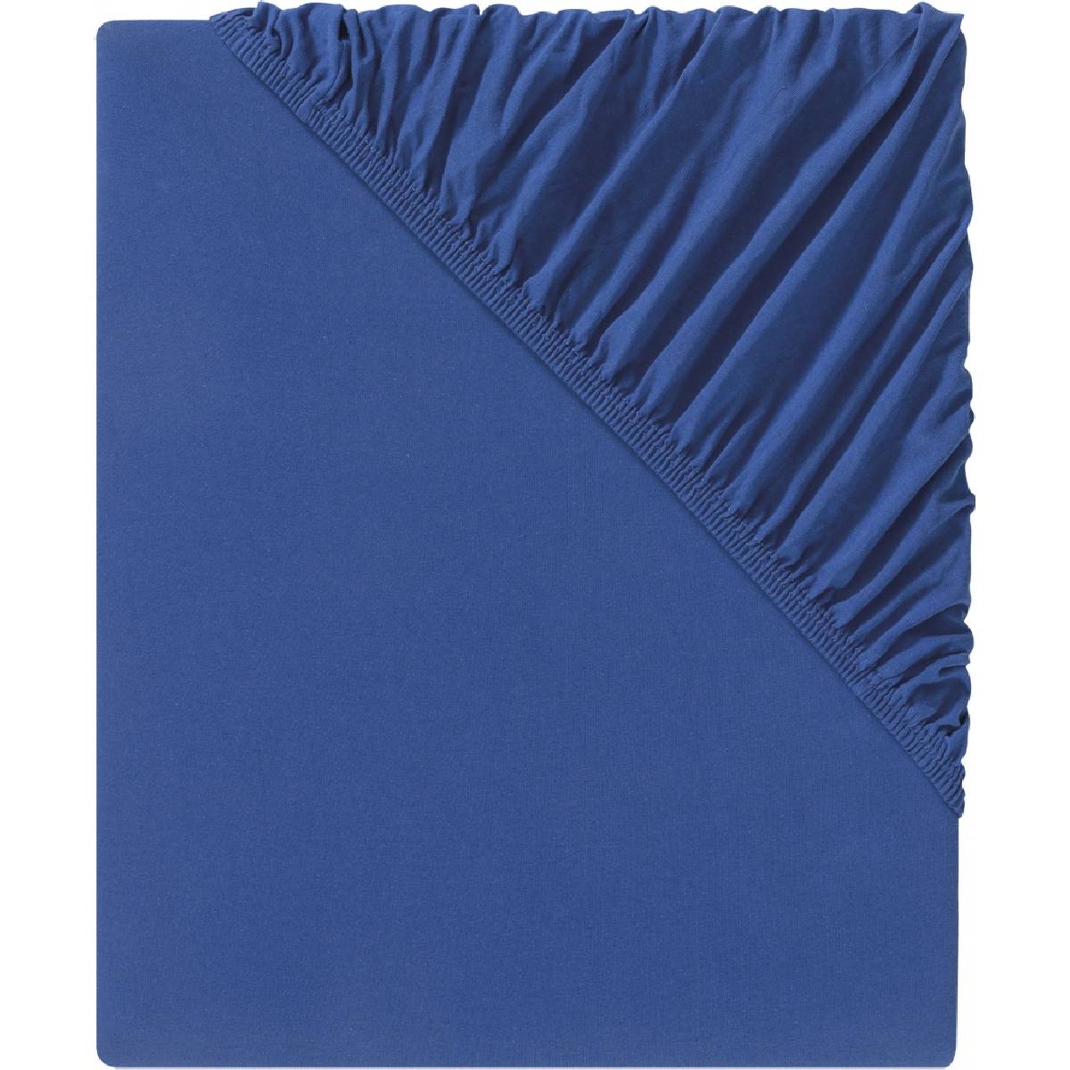Livarno Home Jersey Fitted Sheet, Blue