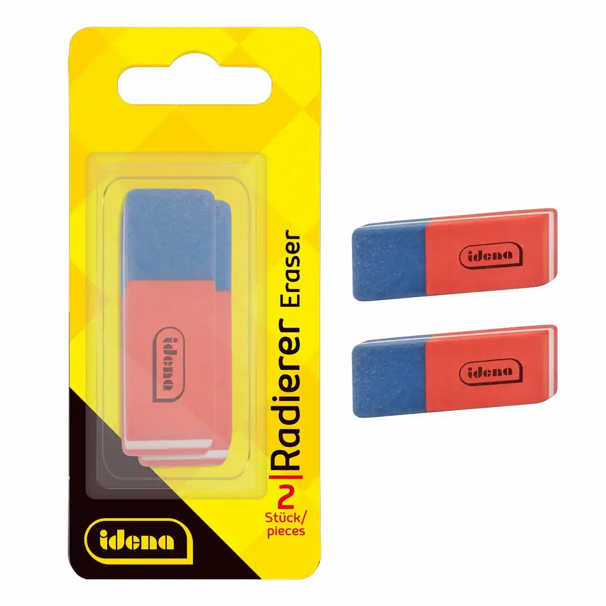 Idena set of 2 eraser