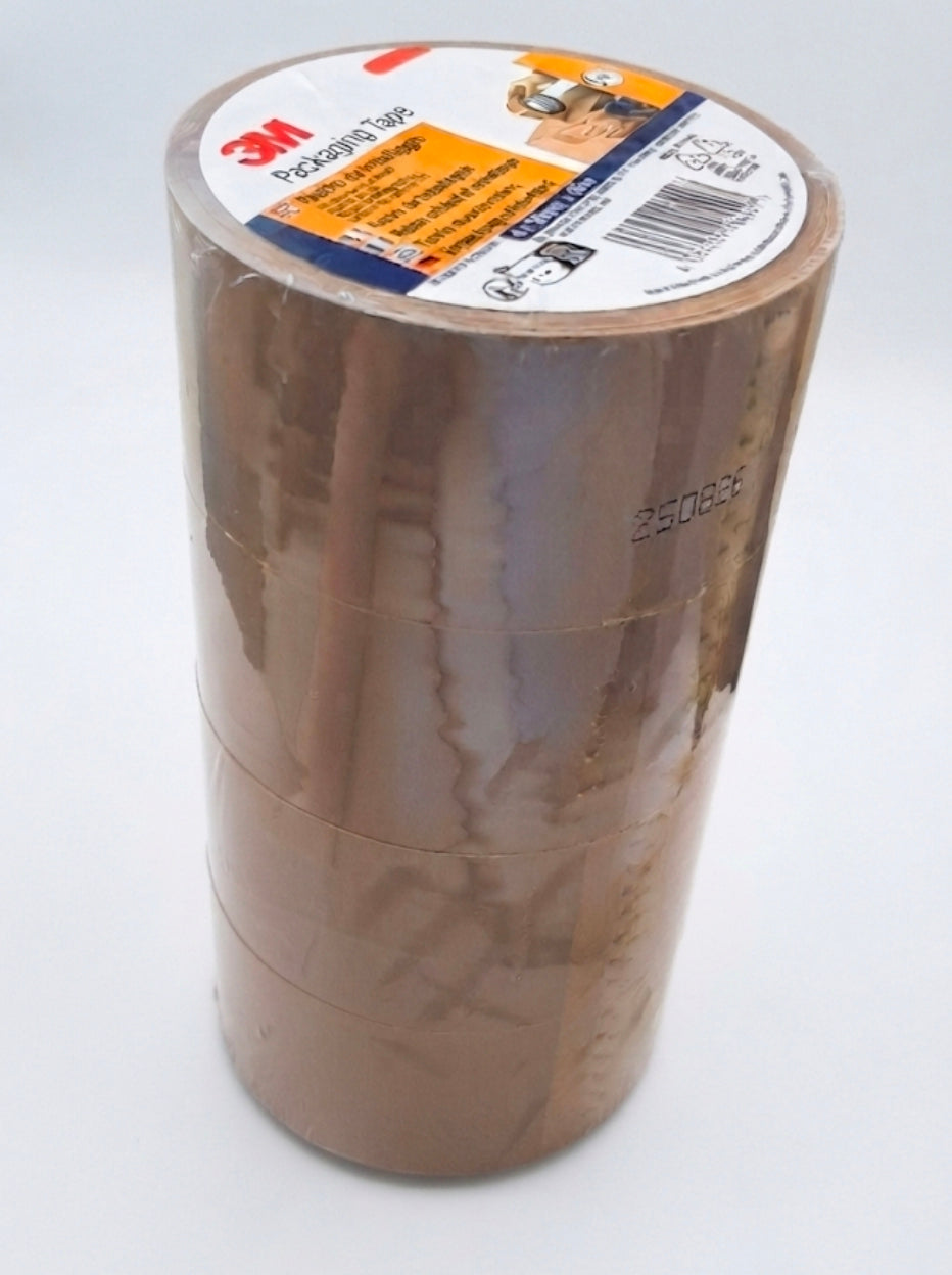 3M brown packing tape, width 50 mm, length 66 m, 4 pcs.