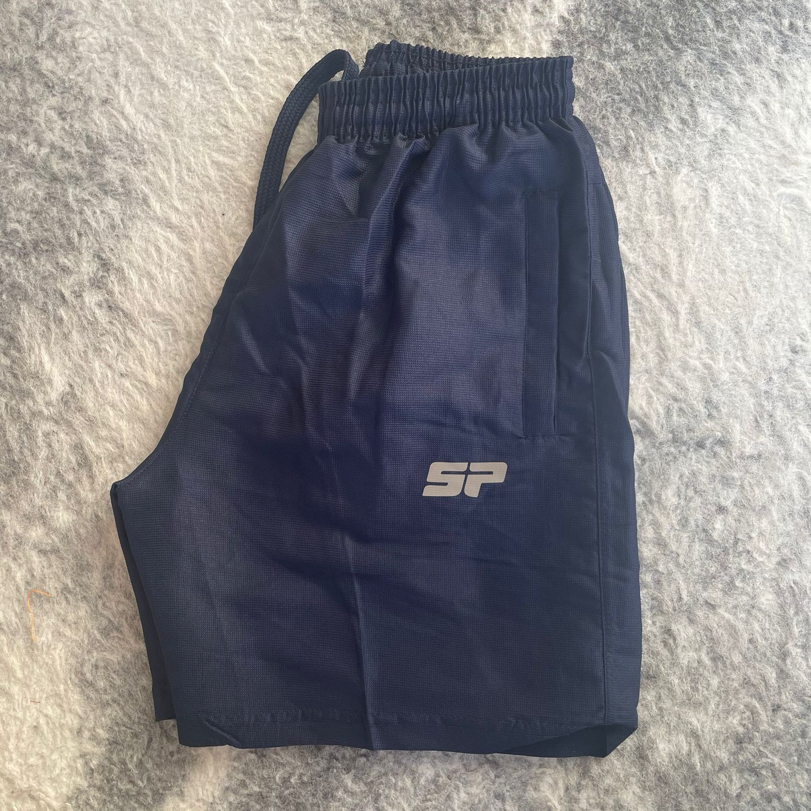 Boys' Navy Blue Athletic Training Shorts - SP
