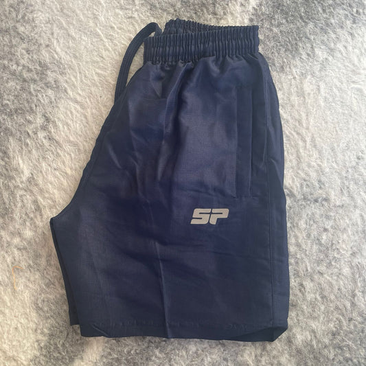 Boys' Navy Blue Athletic Training Shorts - SP