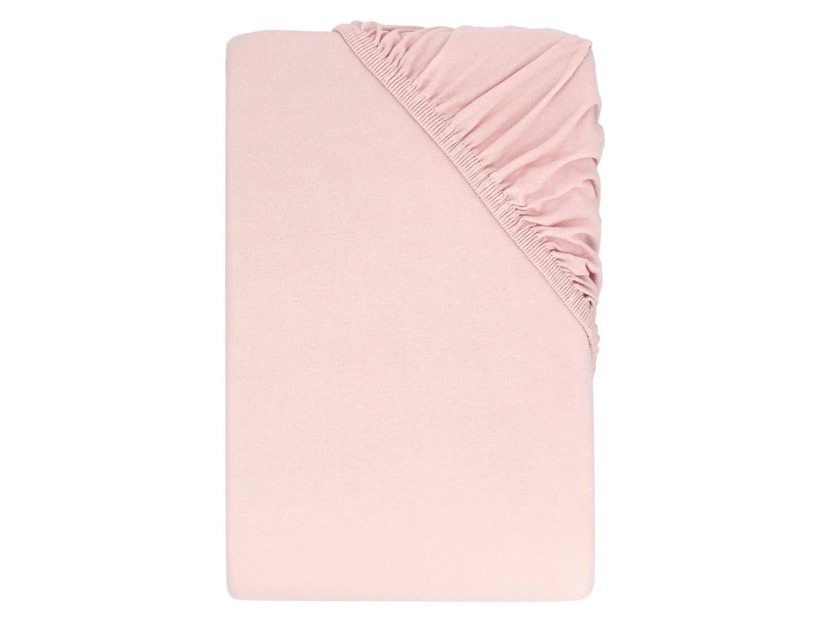 Jersey fitted sheet, 90-100 x 200 cm (Pink)