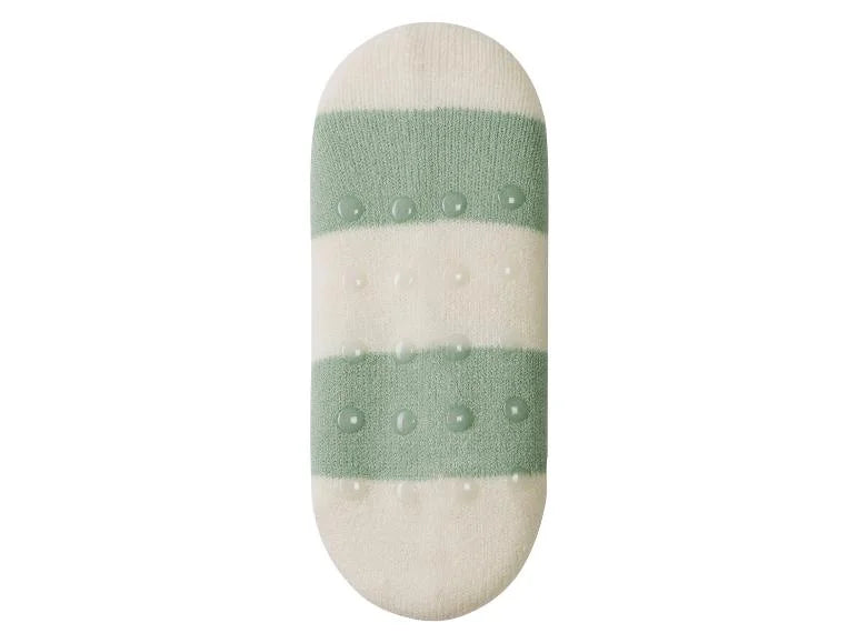 ESMARA Women’s Thermal Socks , 2 pcs (white/ green )