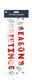 Large Christmas Gel Window Stickers