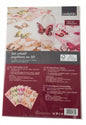 Crelando® 3D Butterfly Craft Set - 8 Pre-Cut Sheets with Glue Pads for Card Making & Decorating