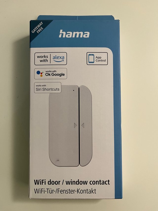 Hama® 00176553 Entry Sensor with Wi-Fi Connectivity