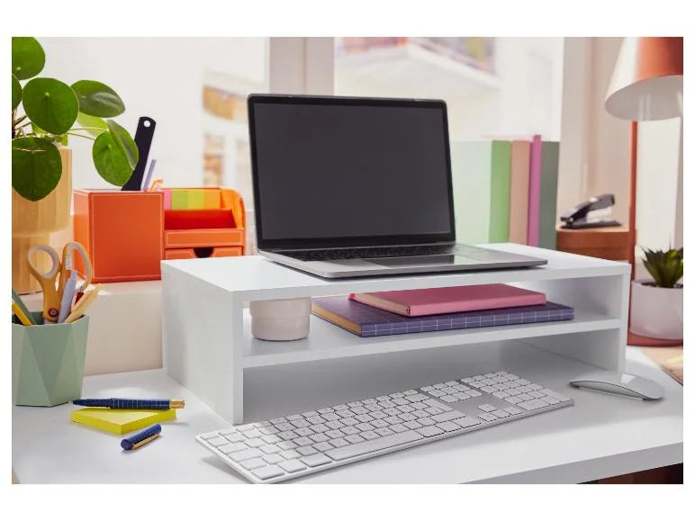 Livarno home ® Monitor or laptop stand with a compartment.