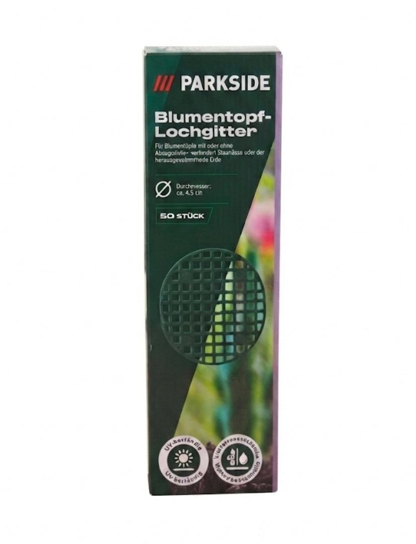 Parkside® Flower Pot Drainage Grids – 4.5 cm, 50 Pieces