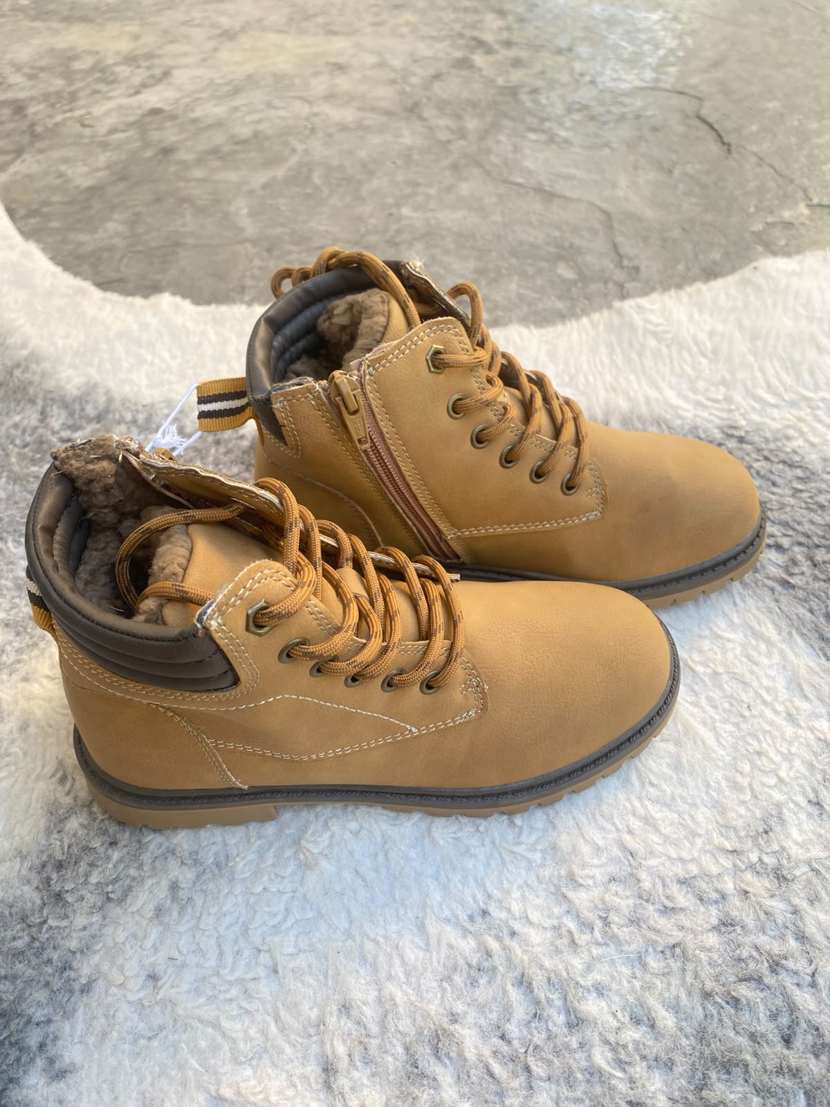 L&D Kids’ Faux-leather Winter Boots