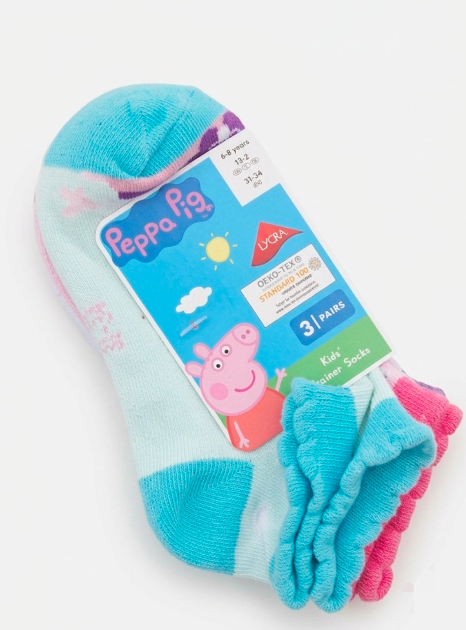 Peppa pig set of 3 socks