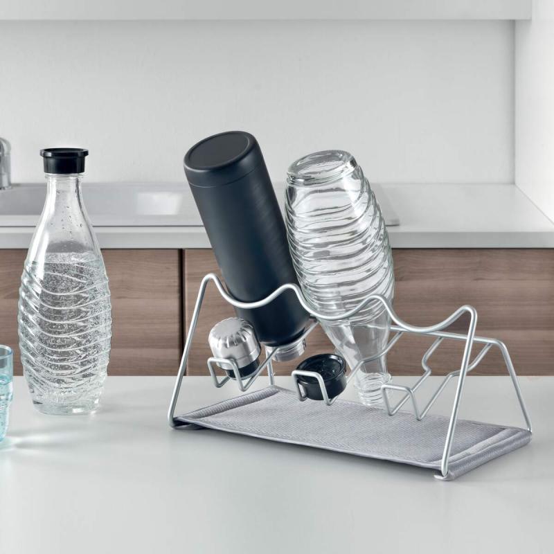 Metaltex® dish drainer Sodate LAVA matt silver