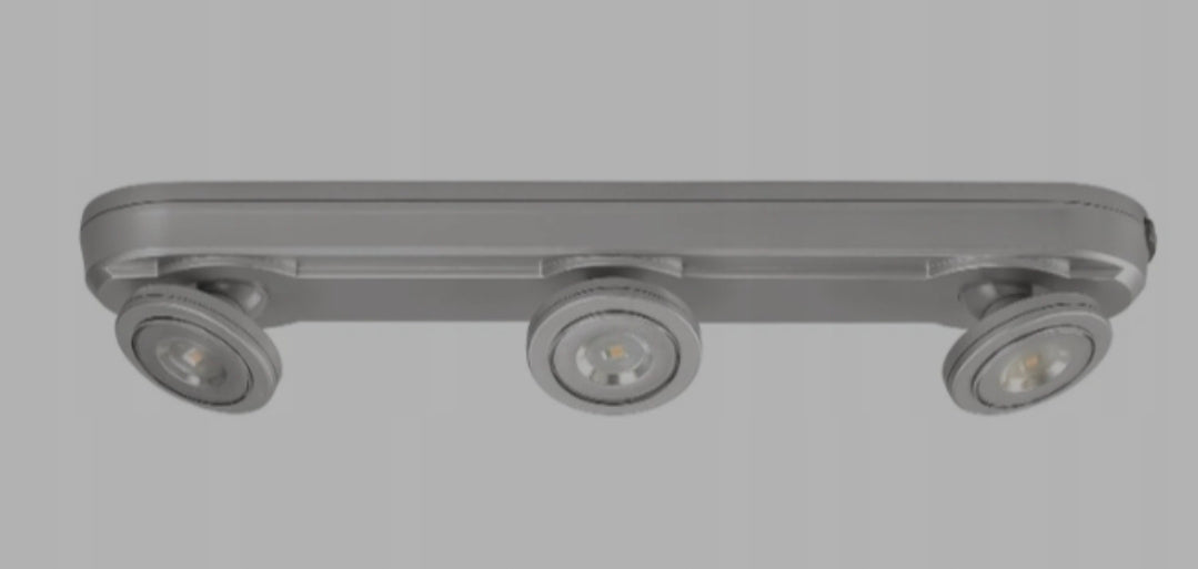 مصباح LED للخزانة من Livarno Home – يعمل بالبطارية، مع بقع إضاءة قابلة للتعتيم والتعديل