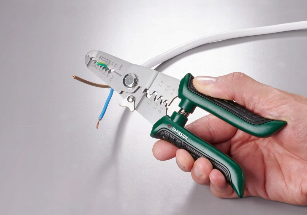 PARKSIDE Wire Strippers 200 mm (AWG 10–22) – Cutting & Crimping