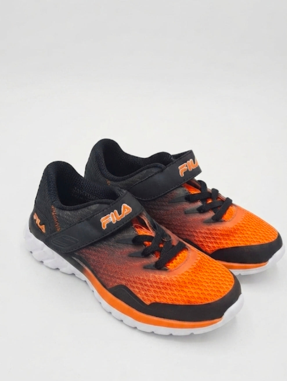 Fila Kids' Gradient Performance Sneakers – Black & Orange