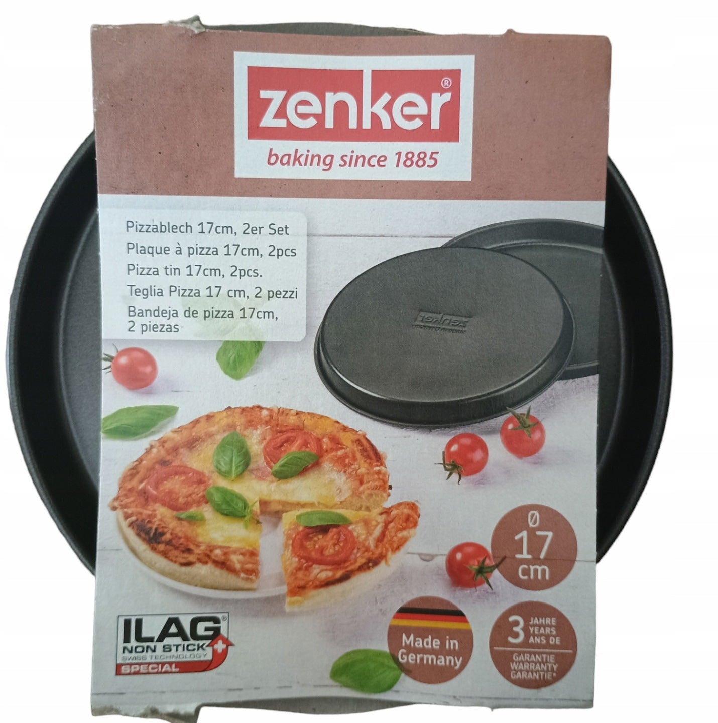 Zenker® mini pizza pan 17cm (2 pieces)
