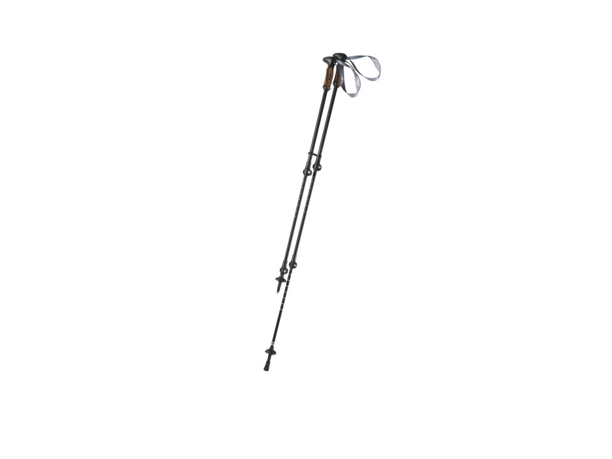 CRIVIT Aluminum telescopic trekking poles, 100-135cm, max 90 kg