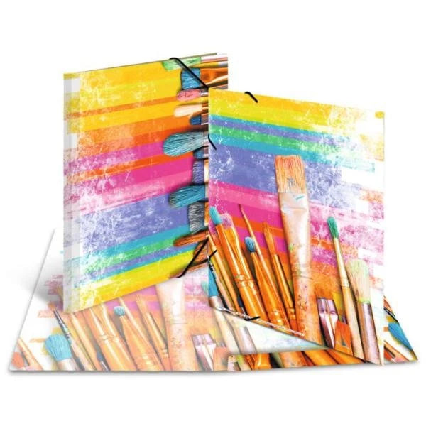 Herma elasticated folder A3 cardboard Brush