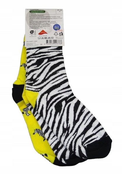 Set of 2 socks ( zebra )