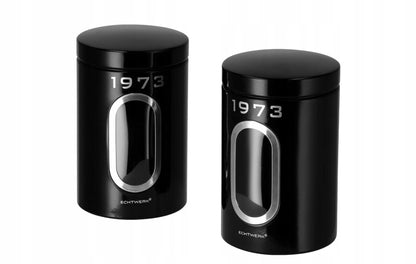 Silvercrest® set of 2 Retro Storage Cans 1973