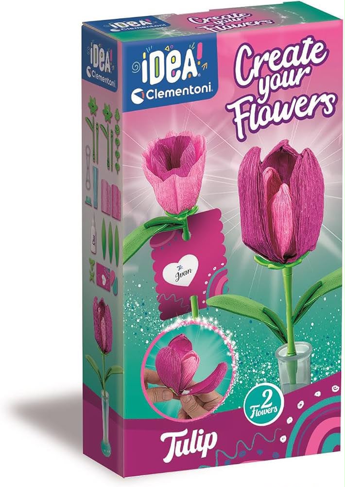 Clementoni IDEA Tulip Flower Creative STEM Toy