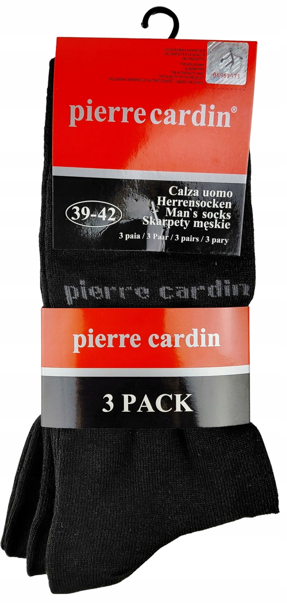 Pierre cardin men socks set of 3 (Black)