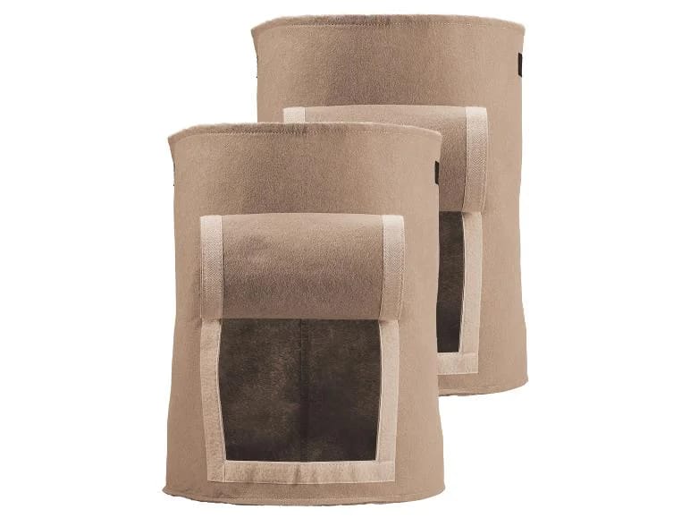 Beige Potato Planting Bags (Set of 2)