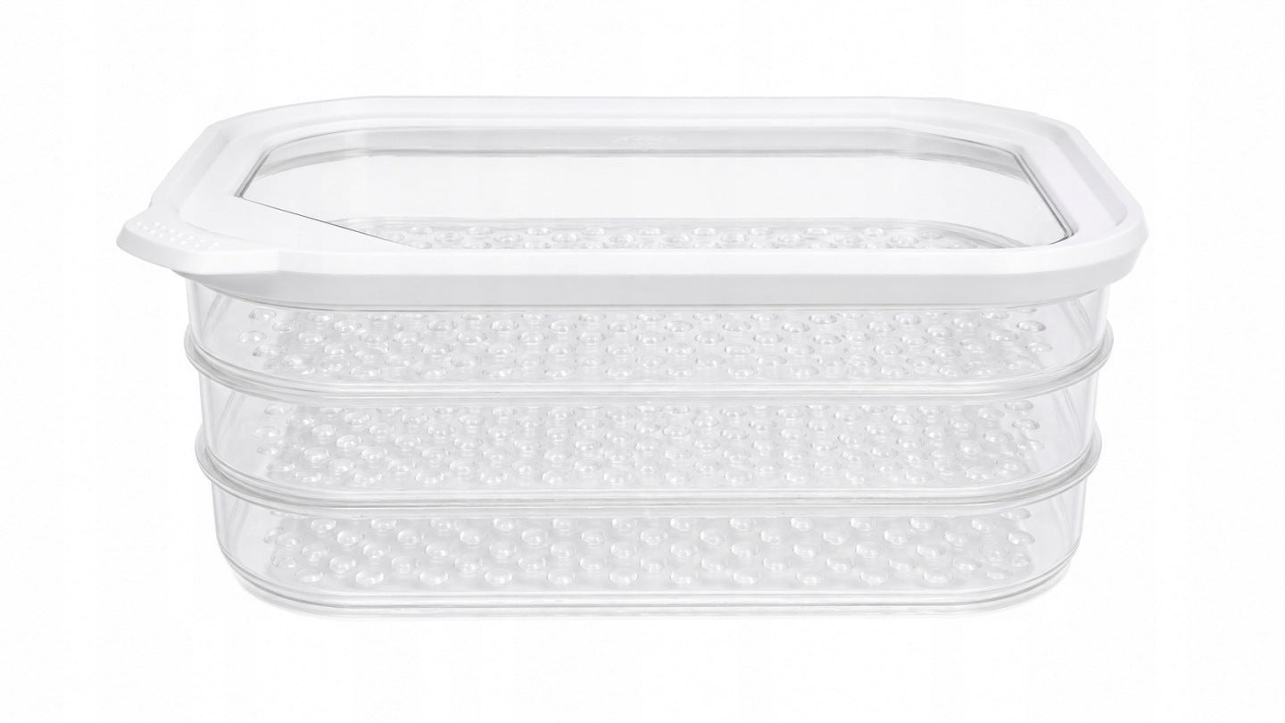 SilverCrest® Stackable fridge container set (4 pieces)