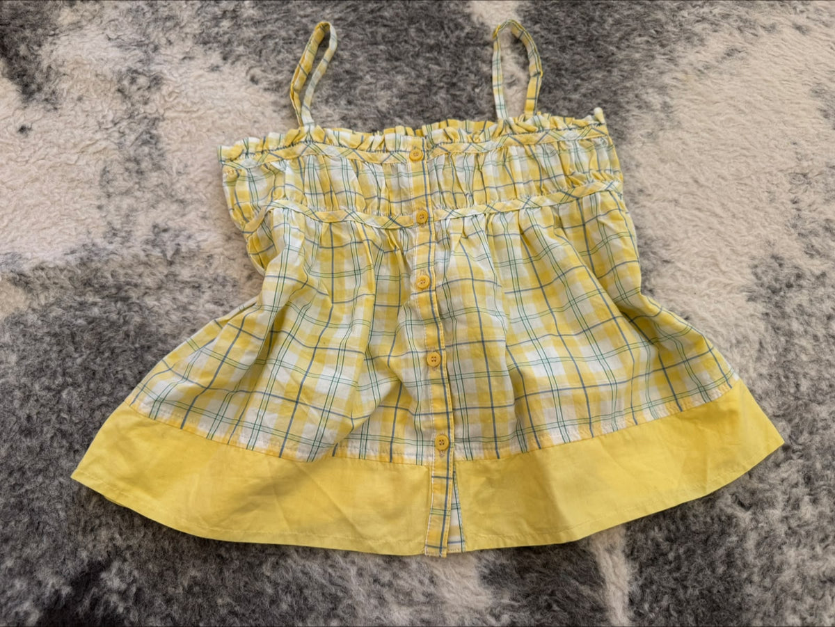 ZARA Girls plaid Top